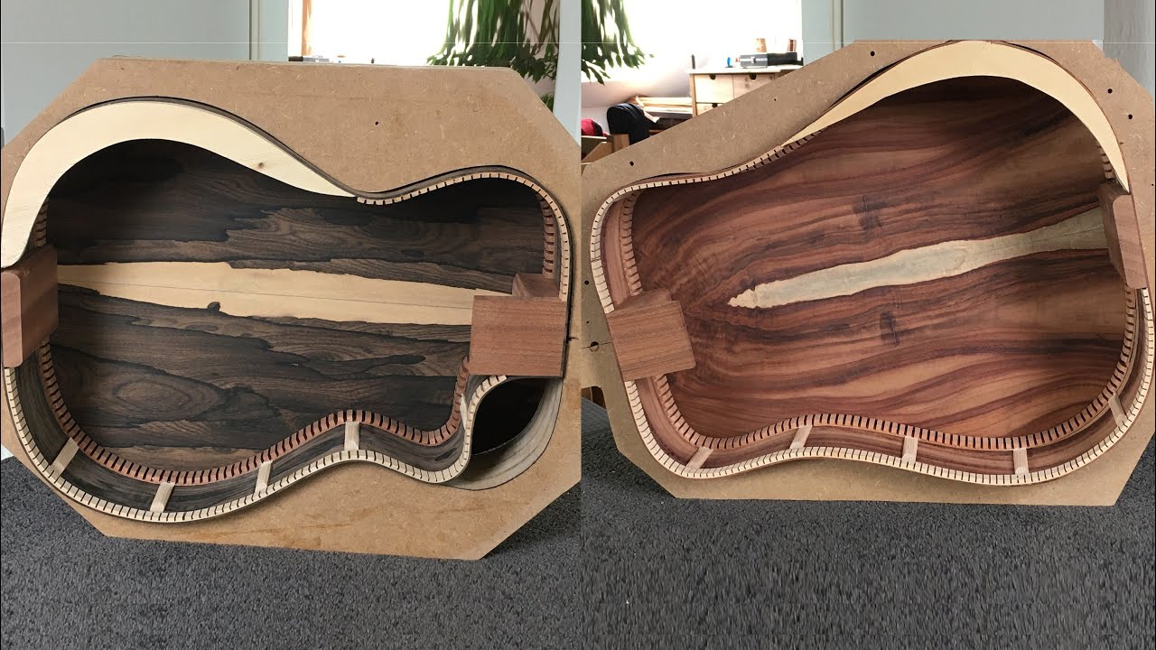 Building two acoustic guitars: Ziricote & Grenadillo - part 1; Make it or break it