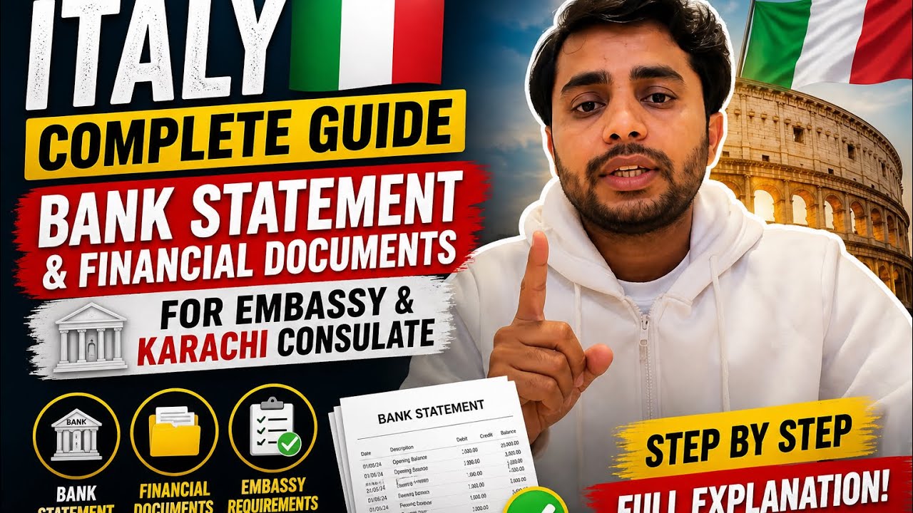 Italy Student Visa Financial Proof 🇮🇹 | Bank Statement + Documents (Full Guide)