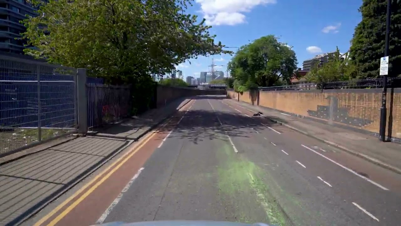4K London Drive London City Airport LCY to Canning Town in 4K