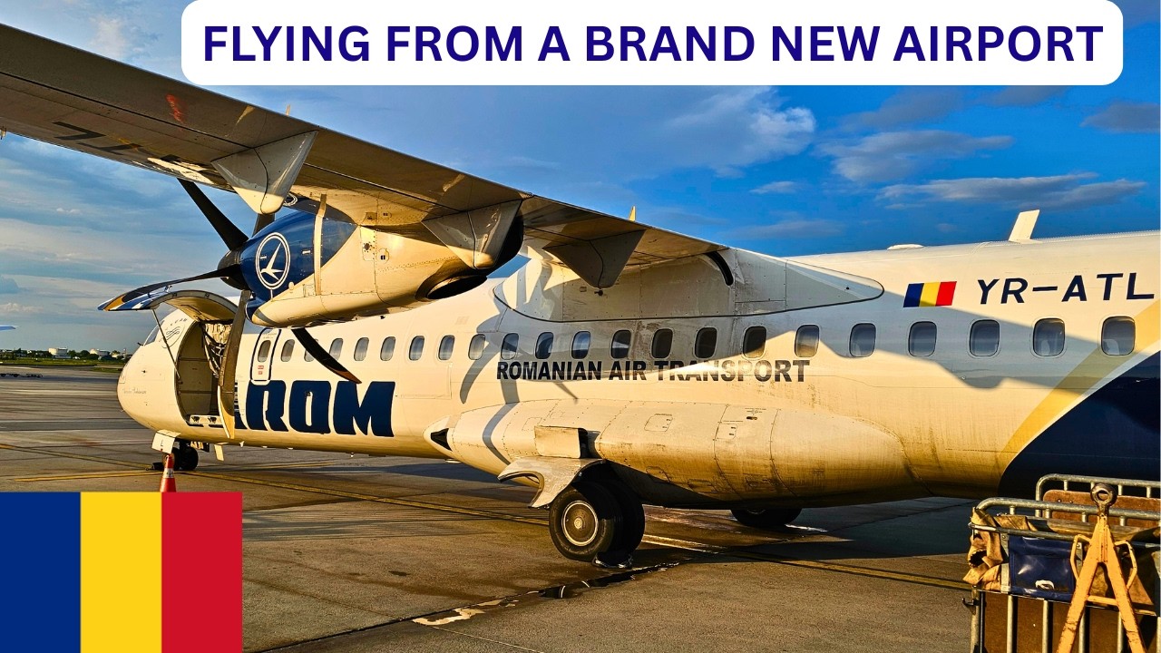 Amazing NEW LIVERY ON TAROM's ATR 72-600 | SATU MARE TO BUCHAREST  ( ECONOMY CLASS) | FLIGHT REVIEW.