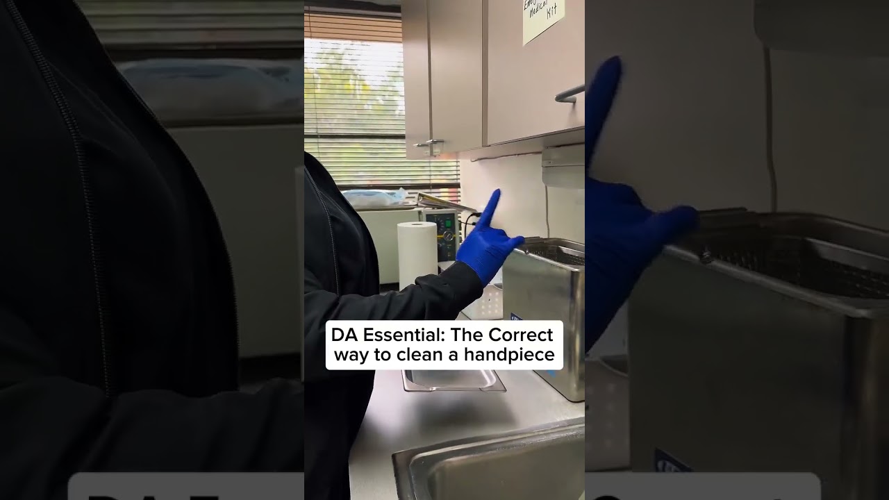 Every DA should know this! 🚨 Keeping your handpiece clean