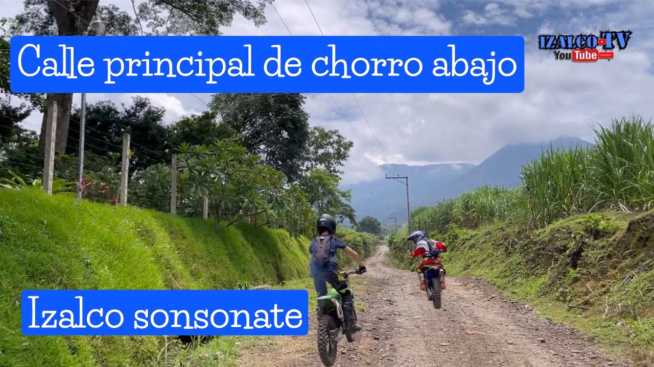 Calle principal a chorro abajo izalco