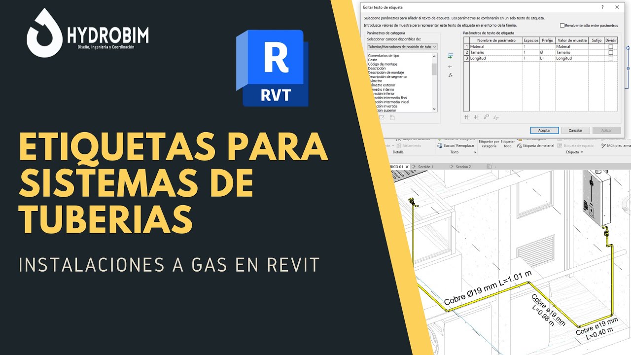 Etiquetas en Revit