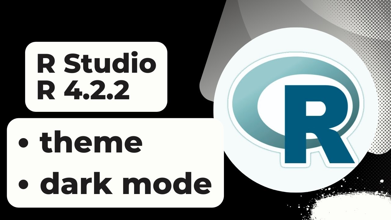 r studio tutorial 2023 | r studio dark mode theme | how to change theme