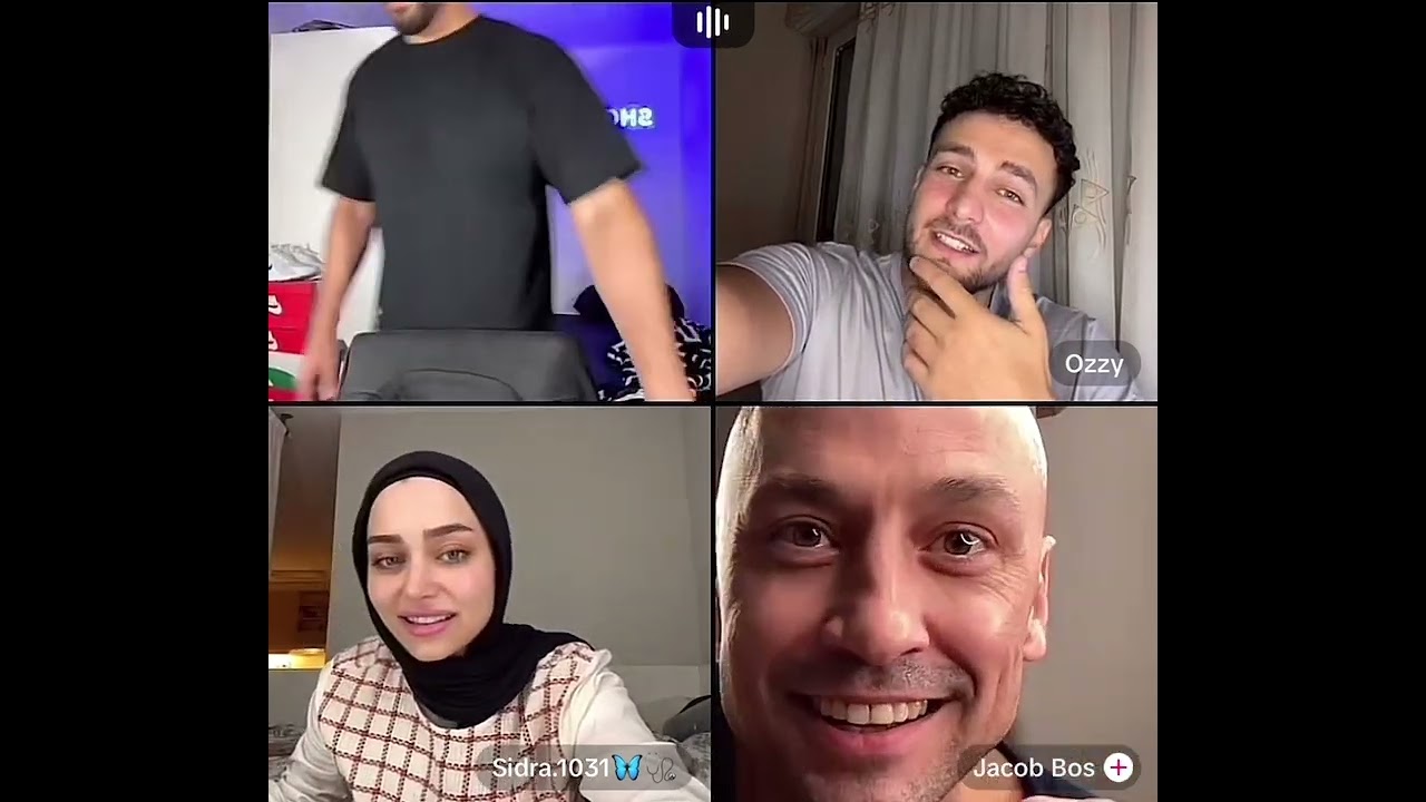 شونتانا تغار عضلات ياكوب مشهد مضحك ردة فعل اوزي 🦋💙LIVE ON TIKTOK GUYS Come ON 😂 #duo #live