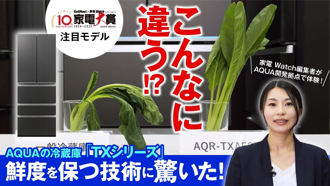 AQUAの冷蔵庫「TXシリーズ」はどのように“おいしさを保つ”のか？ 熊谷R&Dセンターに行って聞いてみた【家電大賞2024-2025】