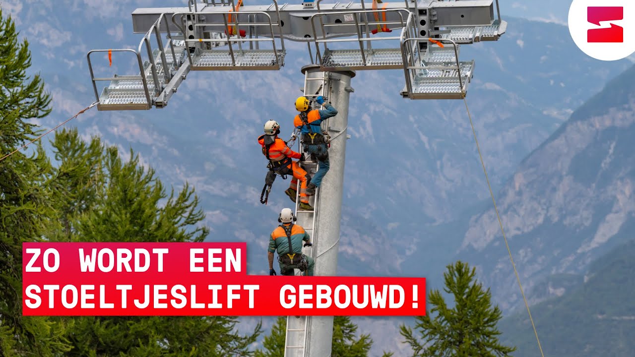 Zó wordt een nieuwe stoeltjeslift gebouwd!