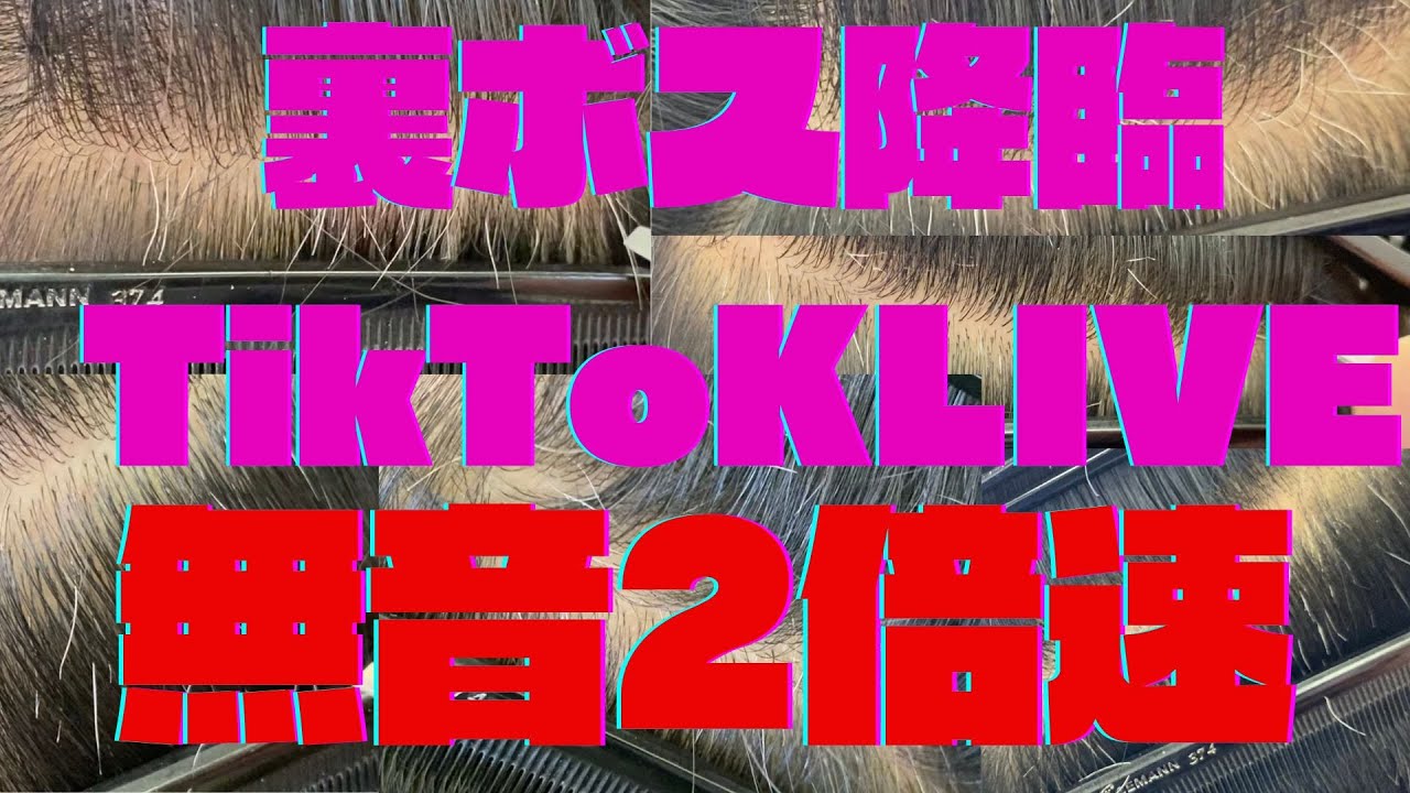 裏ボスTikTokLiveに登場無音2倍速再生