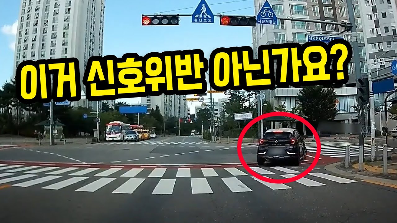 12765회. 전방에 적색신호, 횡단보도 보행자 신호가 녹색인데 우회전하는 차. 신호위반으로 제보했더니 경찰은 우회전 가능하다고 합니다. 이게 맞는 건가요?