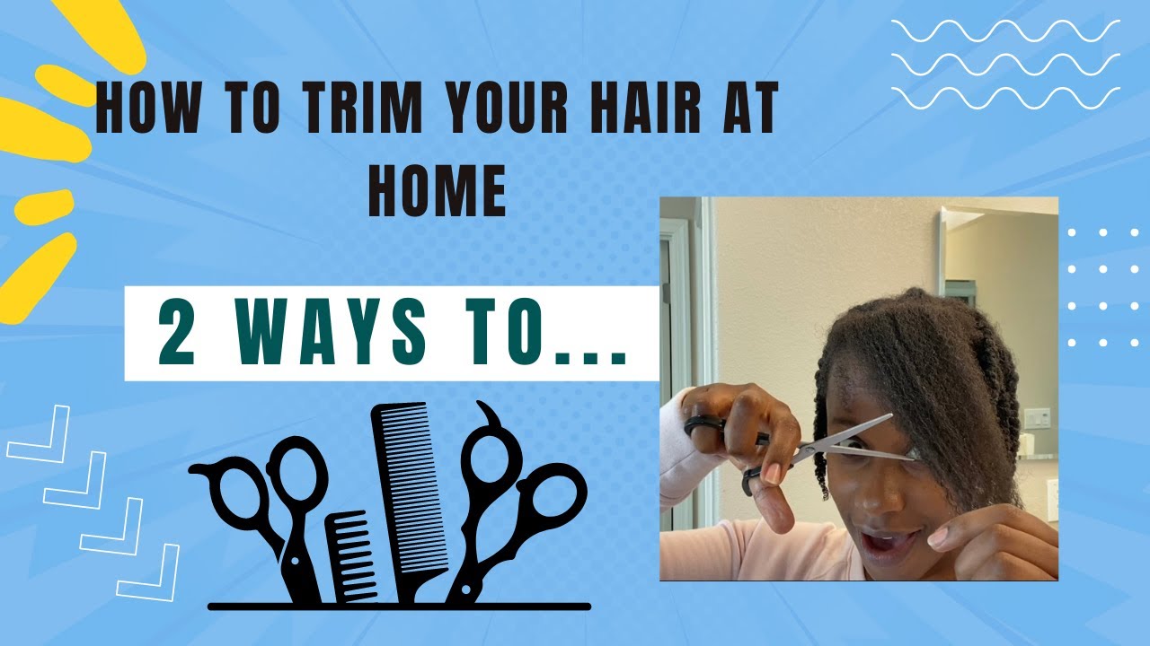 How to trim your hair | Dust your Ends ~ Curb Tangles & Breakages! 