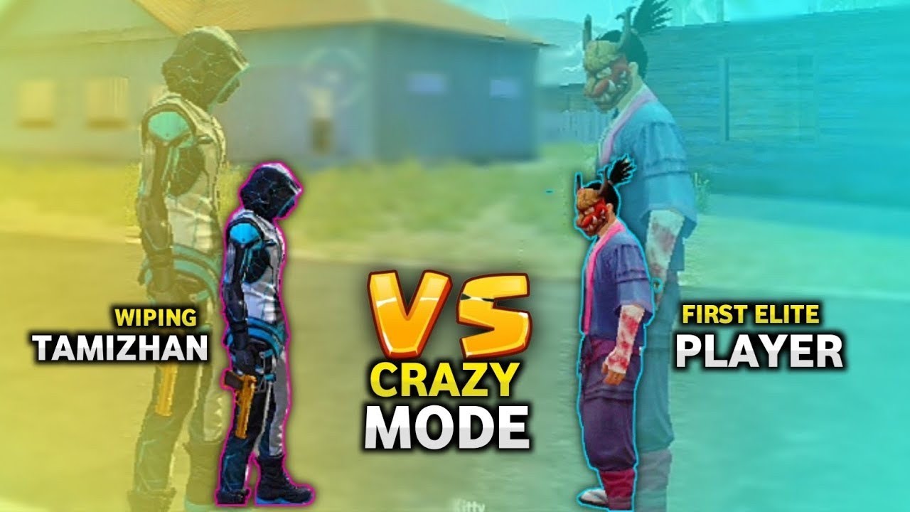 💥WipingTamizhan vs 😱First Elite Player || 1 vs 1 ||  Free Fire Room Match Crazy Mode Gameplay Tamil.