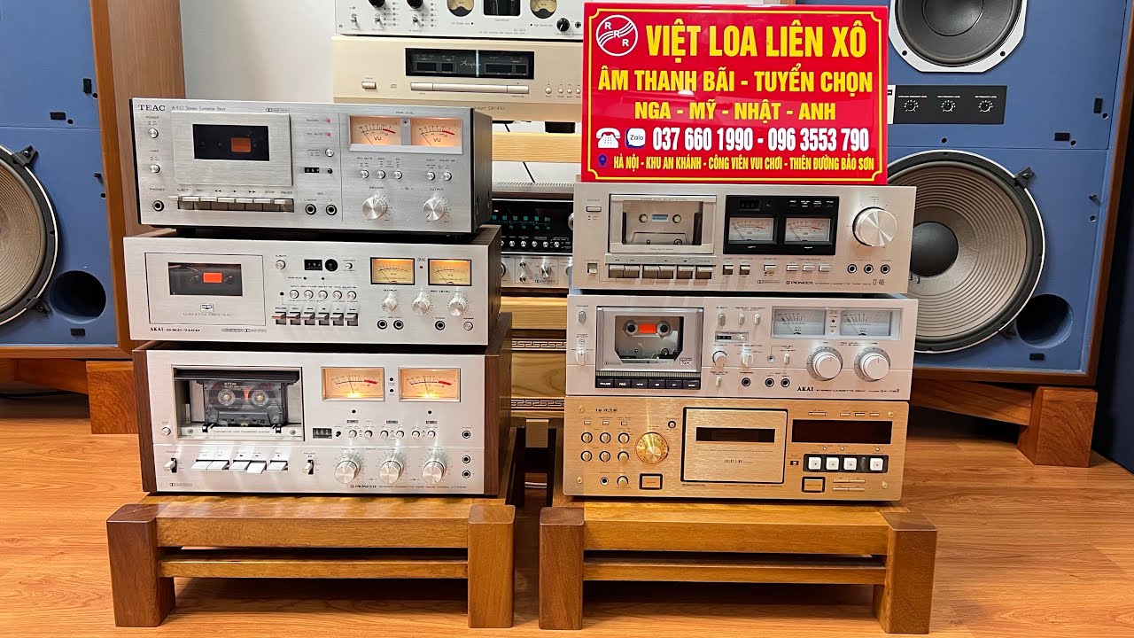 Rất Nhiều Đầu Băng Cassette Tape Deck Pioneer CT - F9191 👉405 👉Akai GX - 715ii 👉 710 👉Teac A 410