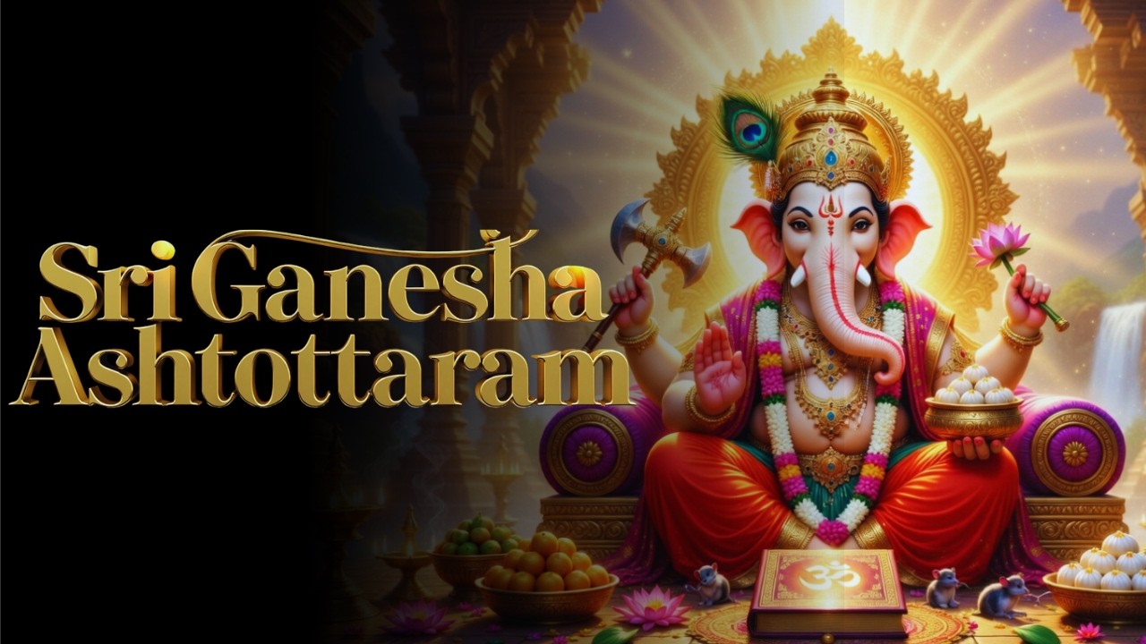 Sri Ganesha Ashtottaram | 108 Sacred Names of Lord Ganesha | Powerful Ganesh Devotional Chant