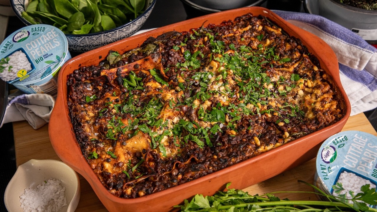 Gr&ouml;nsakslasagne med v&auml;xtbaserad keso | J&auml;vligt Gott