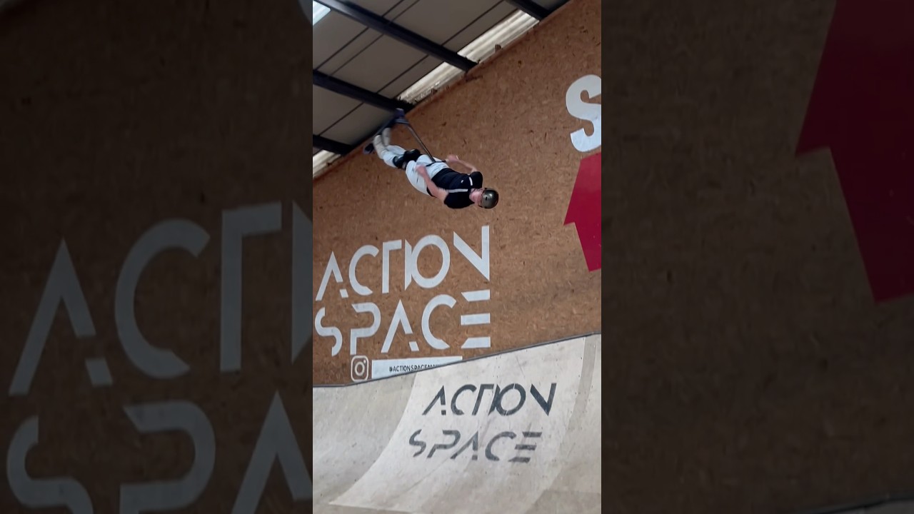 HOW MANY 360s?!?🔥 #scooters #scootertricks #scootering #skatepark #900 #flair