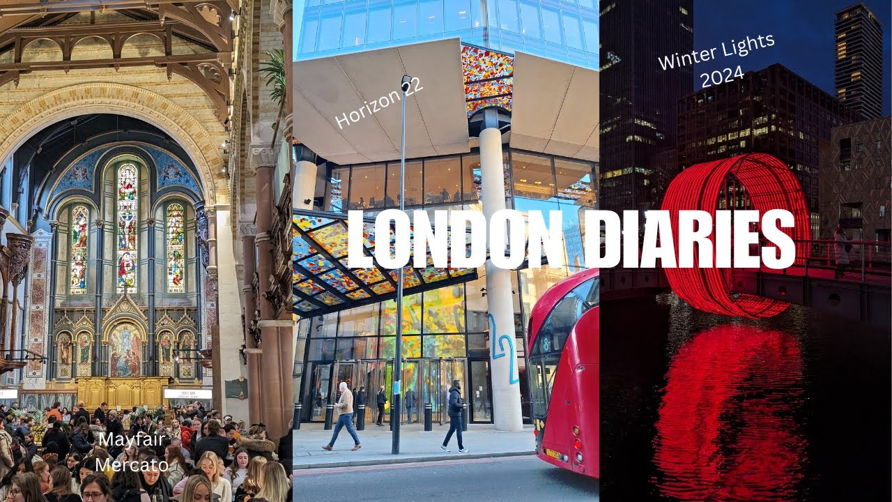 LIFE IN LONDON IN JANUARY | Winter Sales, Visiting Mayfair Mercato, Winter Lights 2024 & Horizon 22