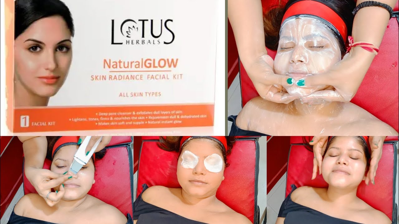 FACIAL STEPS | LOTUS HERBALS Natural GLOW SKIN RADIANCE FACIAL KIT| Best Facial kit for glowing skin