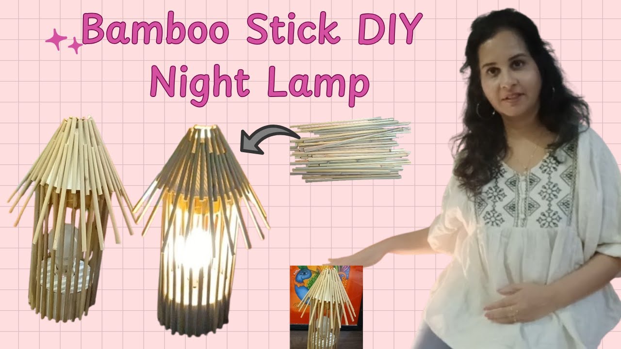 Amazing Reuse Ideas | Table Lamp Making with Bamboo Sticks I DIY Lamp 