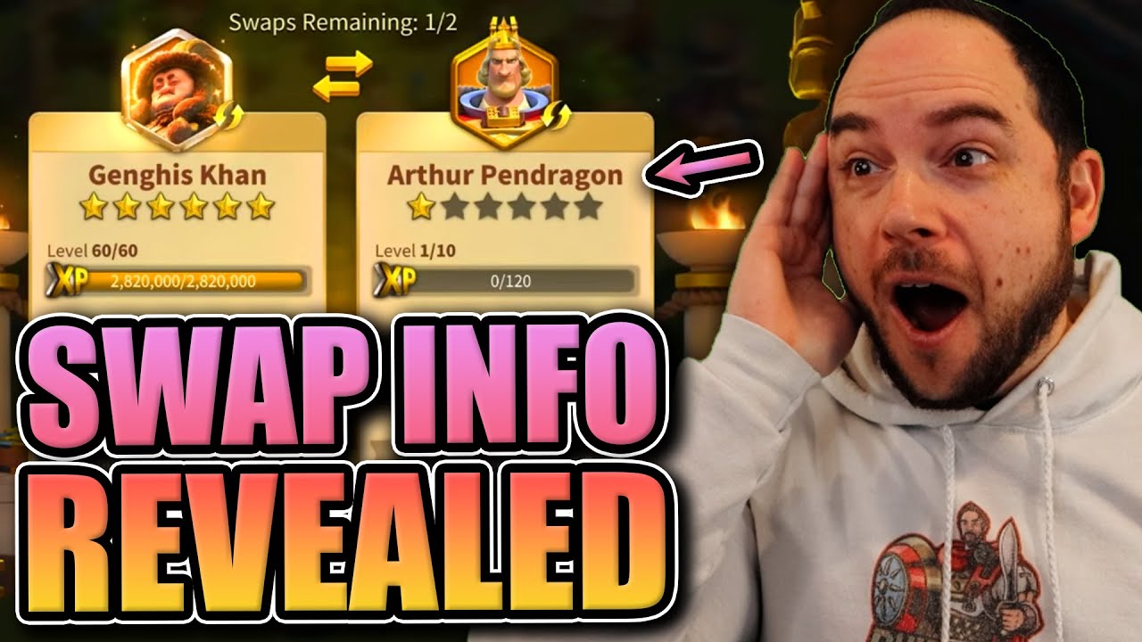 Commander Swap Details Revealed [max King Arthur for 12k gems?] Rise of Kingdoms