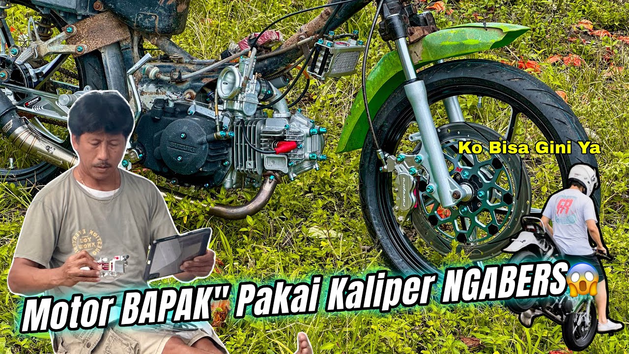 Pasang Kaliper Ngabers Ke Motor Kebun‼️Smash Bapak Makin Hedon🔥 