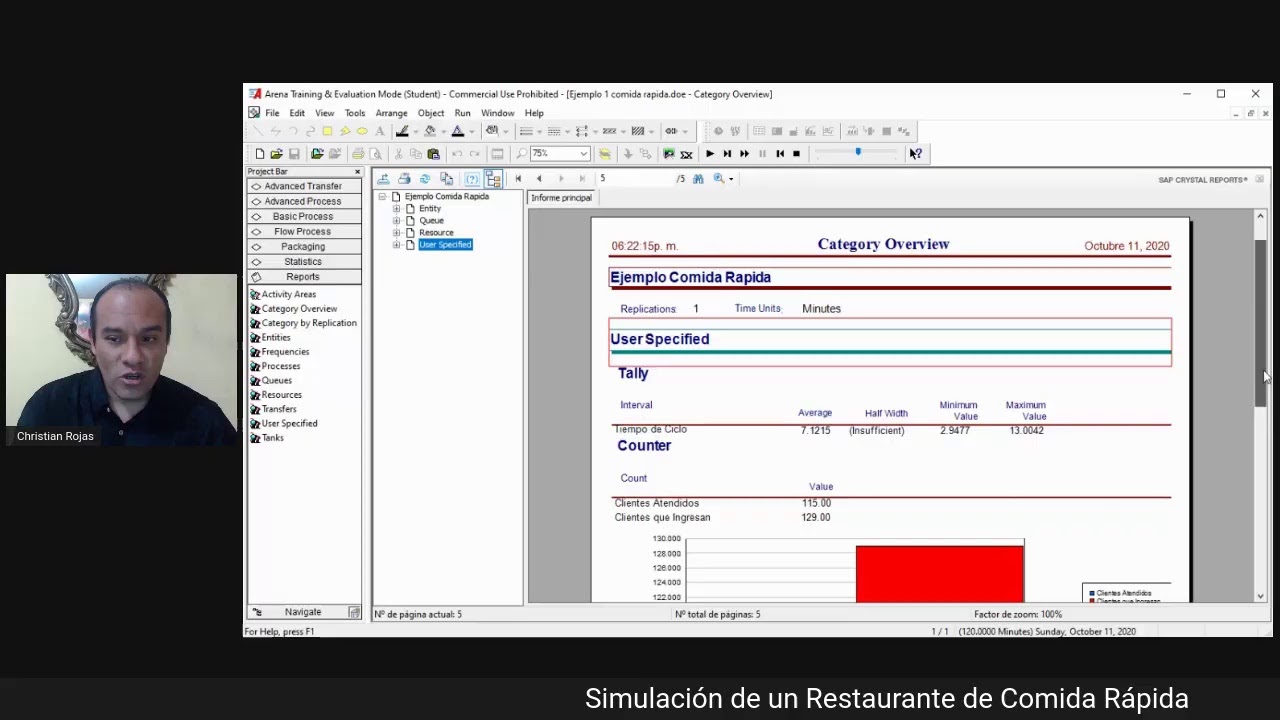 Simulación de un Restaurante de Comida Rápida en Arena