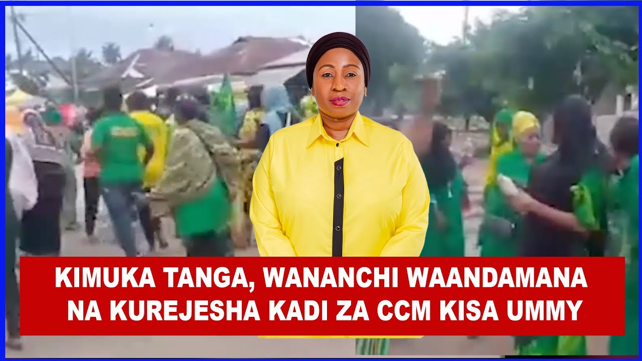KIMENUKA TANGA MJINI, WAANDAMANA WAKIDAI UMMY MWALIMU AREJESHWE BAADA YA KUKATWA NA NEC CCM