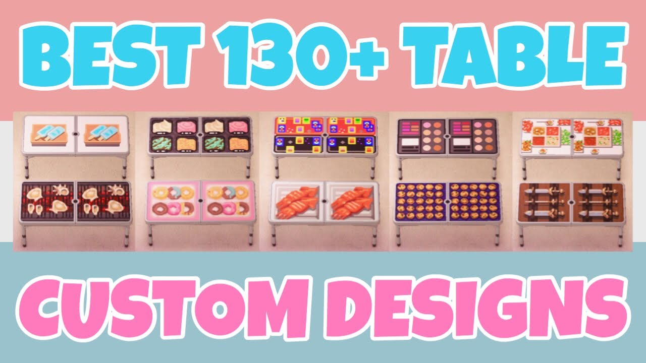 Best 130+ Outdoor Table Custom Designs In Animal Crossing New Horizons (Design ID Codes)