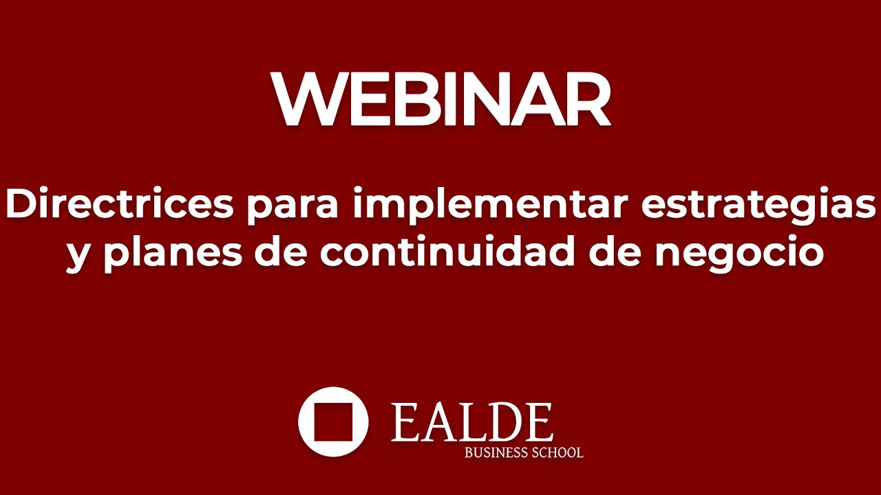 Directrices para implementar estrategias y planes de continuidad de negocio