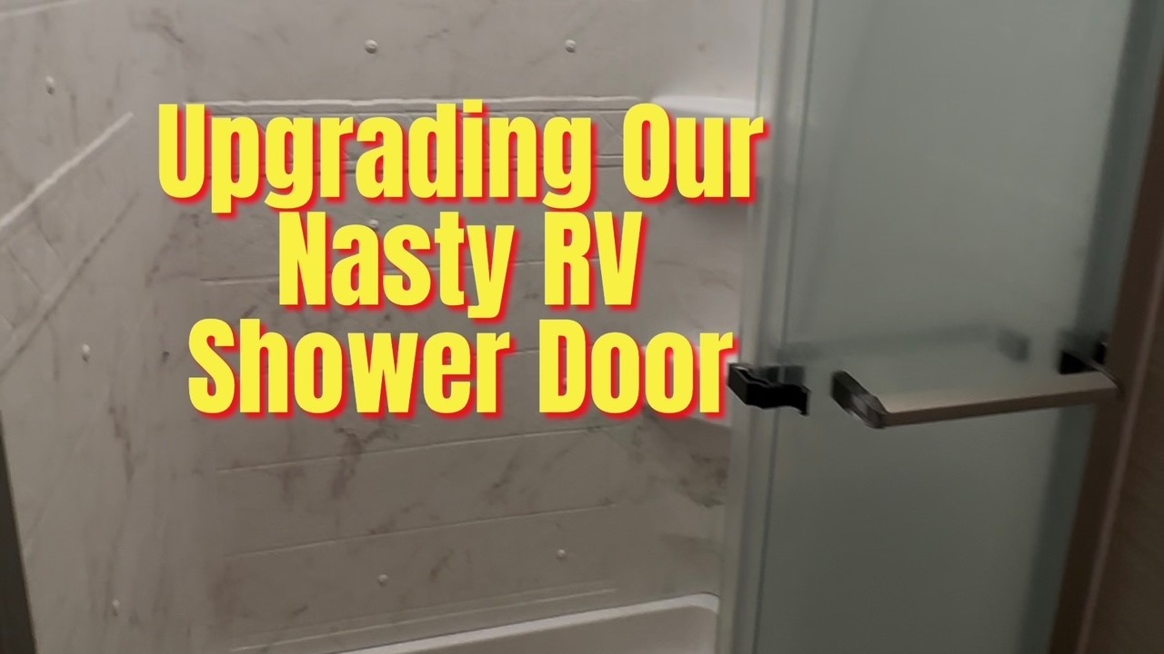 Swapping Out Our RV Glass Shower Door for a Retractable One!
