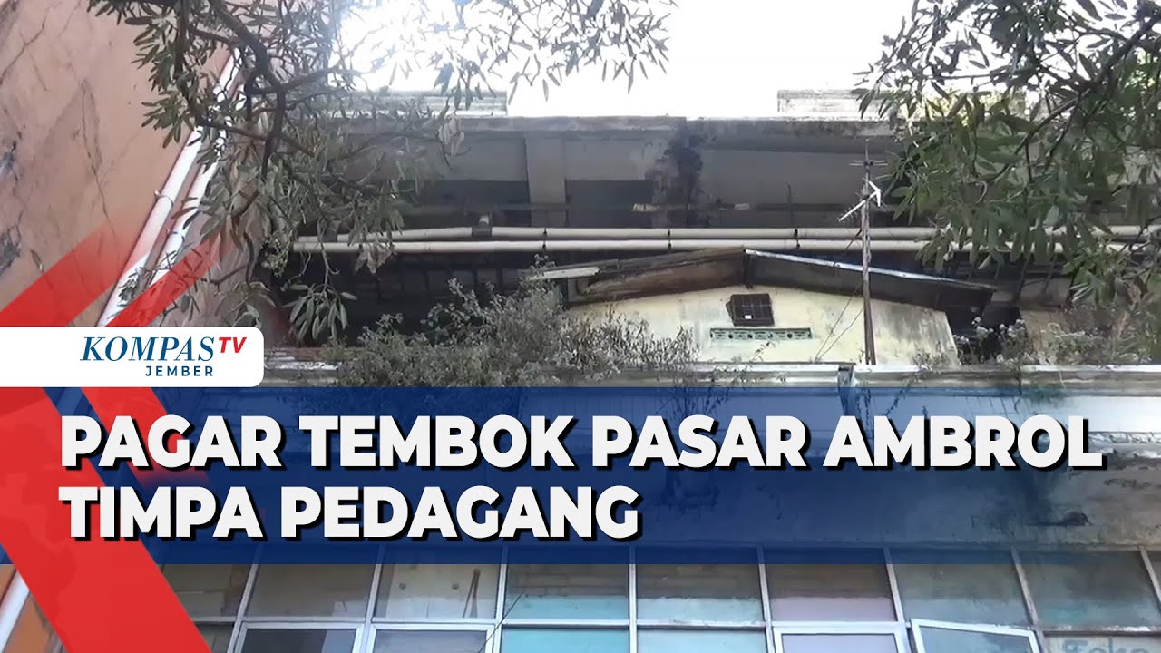 Tembok Lantai 3 Pasar Besar Malang Ambrol, Pedagang Luka Tertimpa Reruntuhan