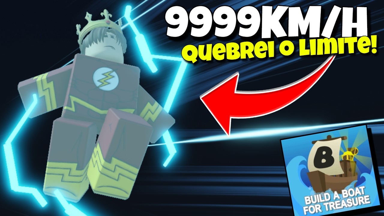 ⚡Usei BUGS SECRETOS pra ATINGIR VELOCIDADES INSANAS no BUILD A BOAT!!