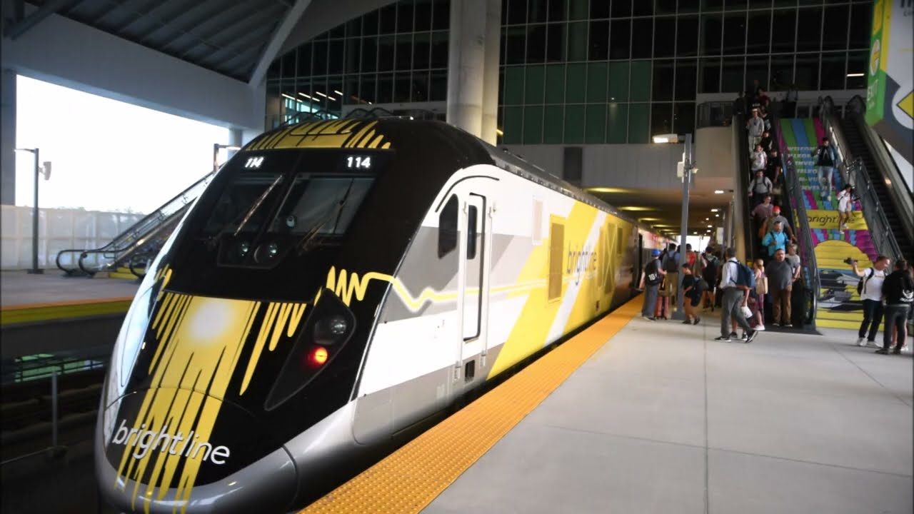 Brightline Orlando Station Tour Opening Day First Private Passenger Rail in 100 Years!!