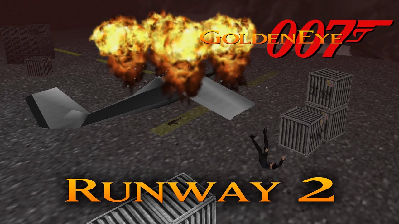 GoldenEye 007 N64 - Runway 2 - 00 Agent (Custom level)