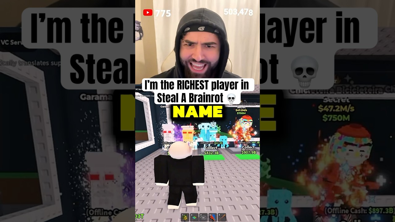 I&rsquo;m The RICHEST Player in Steal A Brainrot
