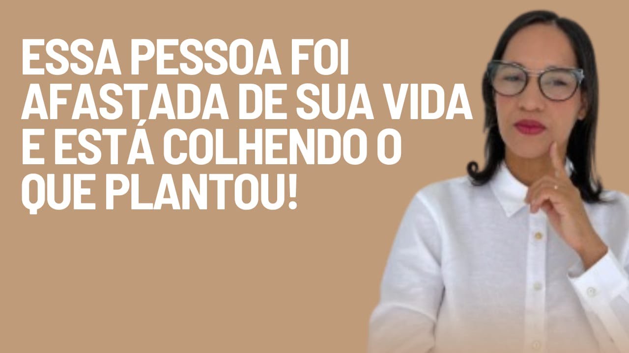 AO VIVO: Essa pessoa foi afastada de sua vida e está colhendo o que plantou!