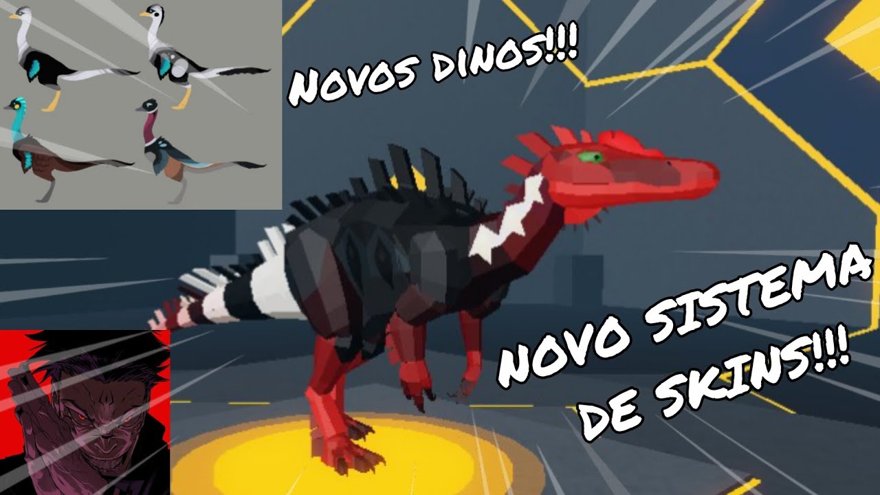 NOVO SISTEMA DE SKINS E NOVOS DINOSSAUROS VINDO PRO PRÉ HISTÓRIA!!!