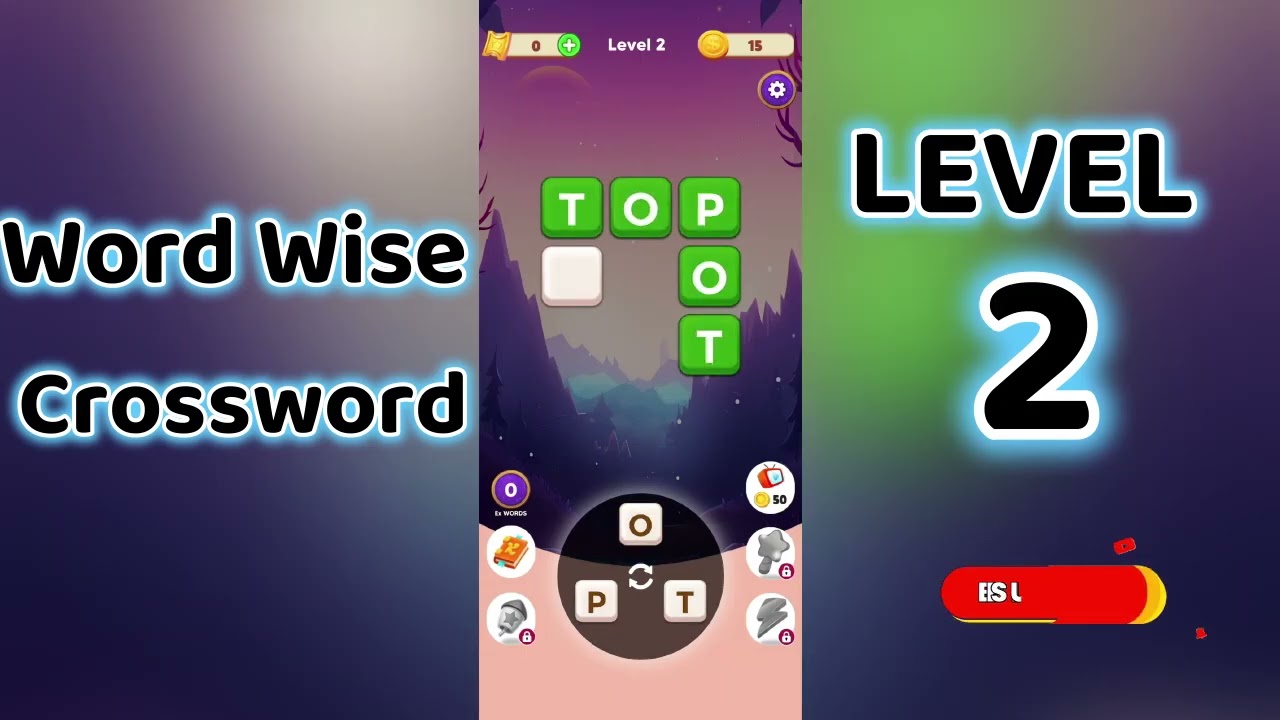 Word Wise Crossword Level 2 🧩 | Smart Crossword Puzzle Walkthrough | Go Answer