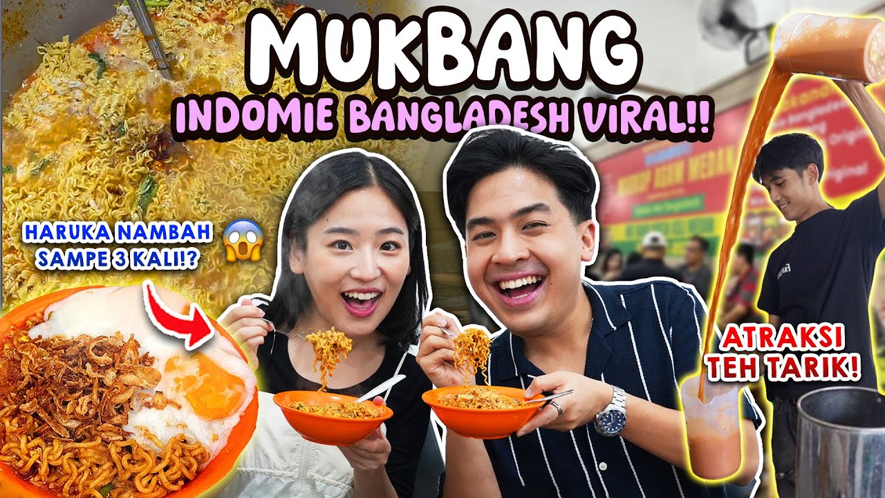 MUKBANG MIE BANGLADESH VIRAL ASLI MEDAN!! ADA PUDING TELUR!? | JEROME HARUKA VLOG