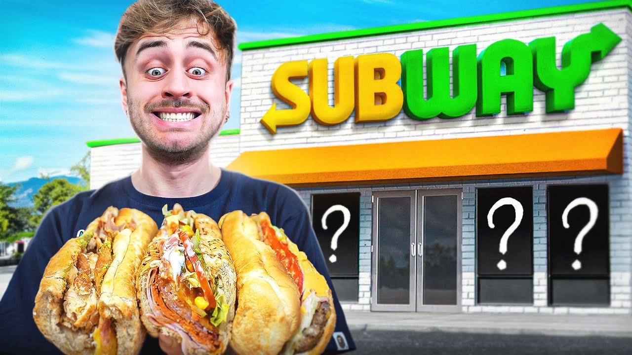 Je mange 3 SANDWICHS SUBWAY au HASARD 😰