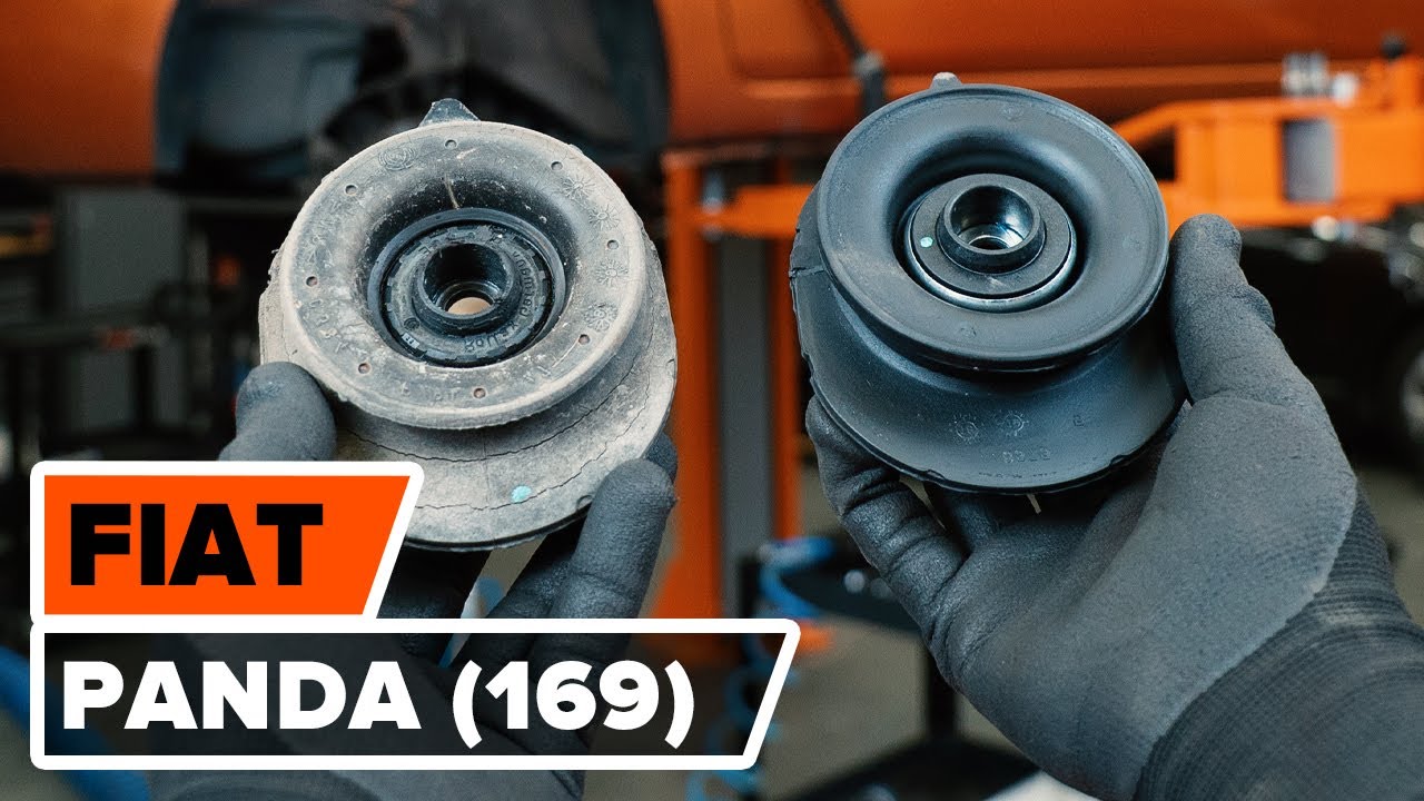 How to change front strut mount on FIAT PANDA (169) [TUTORIAL AUTODOC]
