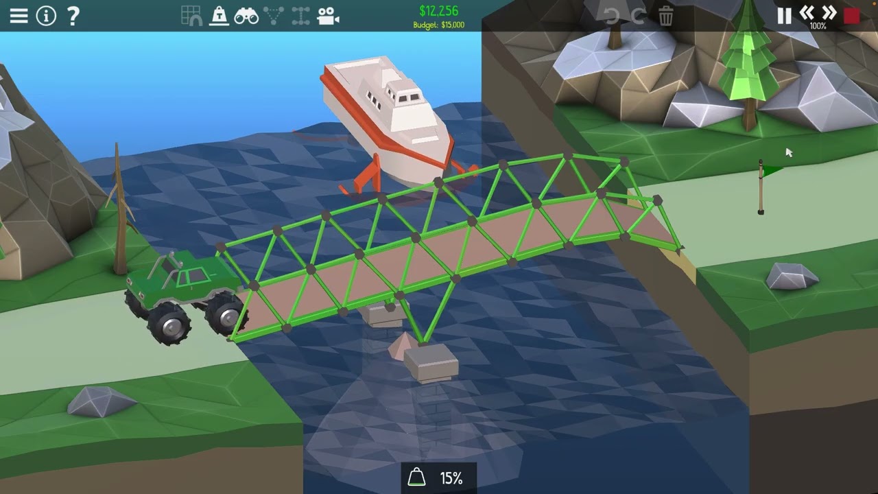 Poly Bridge Gameplay
