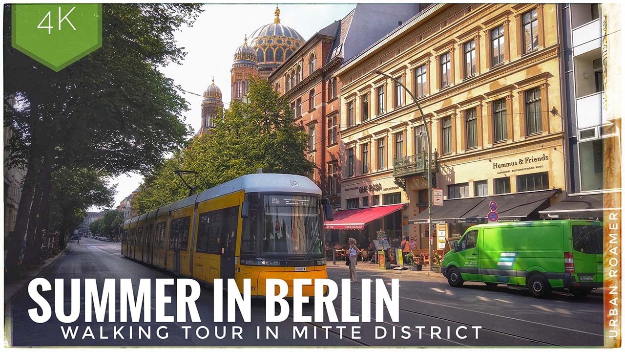 Hot Summer Walk in Berlin Mitte, Germany - First Hot Days in 2023 | 4K - 50FPS
