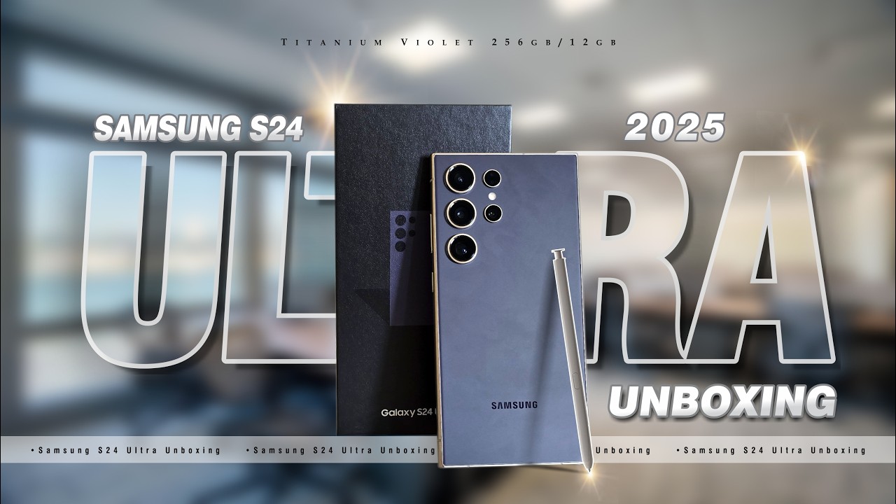 Samsung Galaxy S24 Ultra Unboxing : Titanium VIOLET | The Ultimate AI Phone