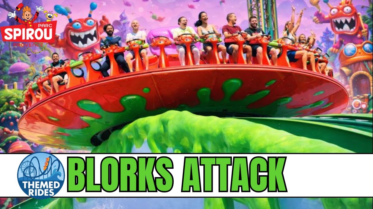 Blorks Attack at Parc Spirou! This Disk’O Coaster is a LOT of Fun!