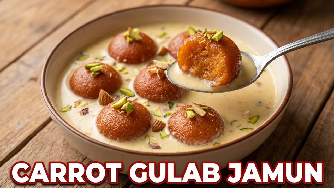 Carrot Gulab Jamun | Ramadan Special Recipe | Gajar Laddu With Rabri | YN Food Affair