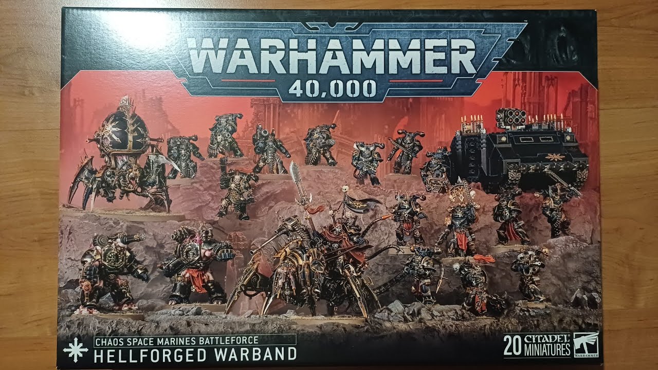 Warhammer 40k Hellforged Warband unboxing deutsch