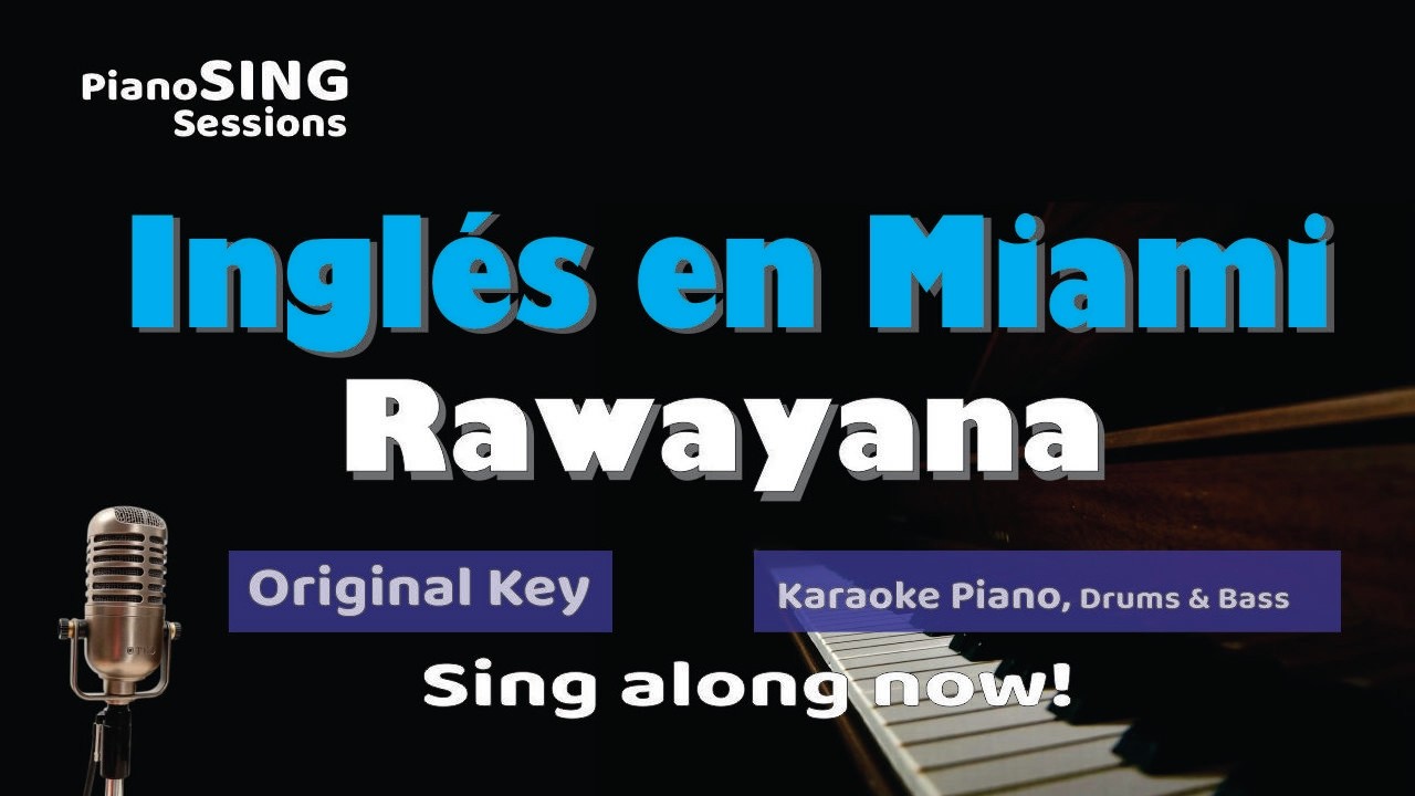 Rawayana ft  Manuel Turizo - Ingles en Miami | Piano Karaoke Instrumental