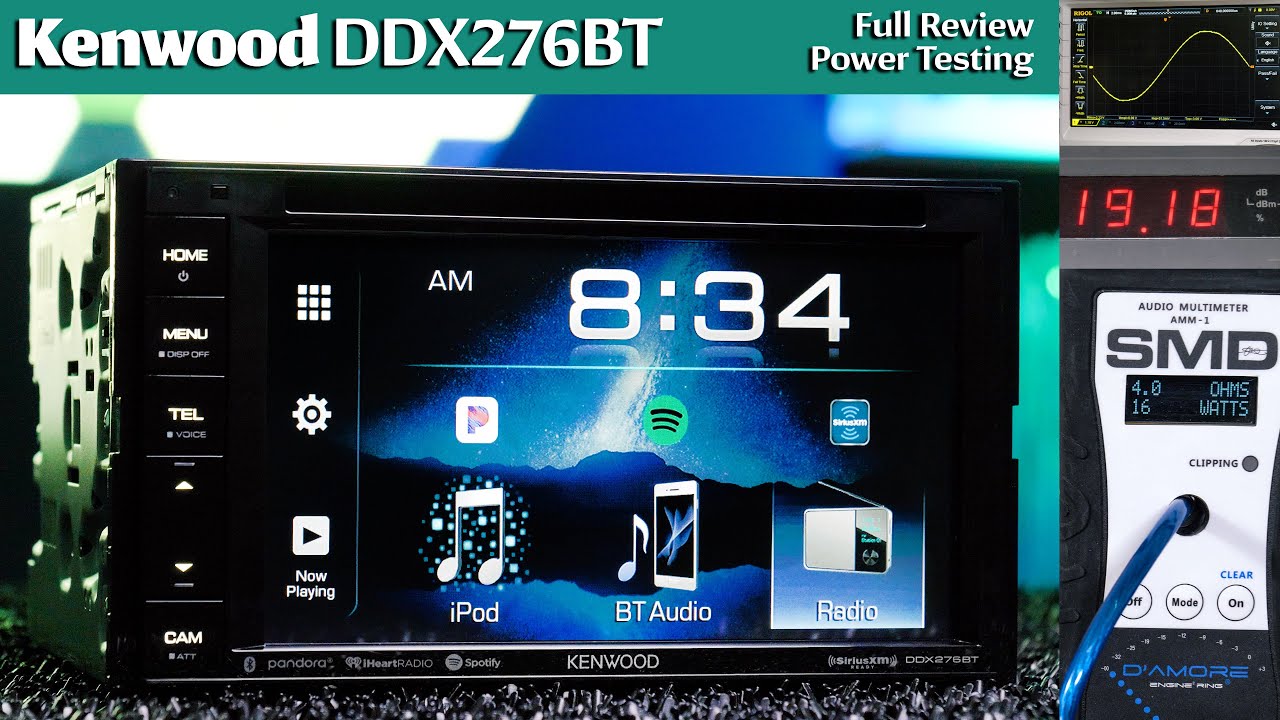 Kenwood DDX276BT - Full Review and Power Testing - $200!!!