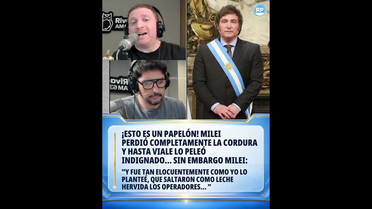 &iexcl;ESTO ES UN PAPEL&Oacute;N! Milei perdi&oacute; completamente la cordura y hasta Viale lo pele&oacute; indignado