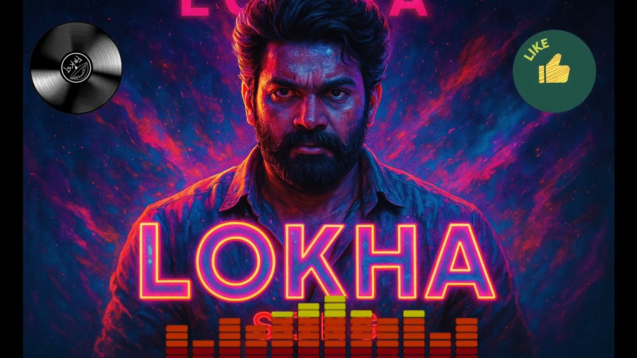 Lokha Song Poster | Ultra Realistic Neon Style | Latest Tamil Song Poster 2025